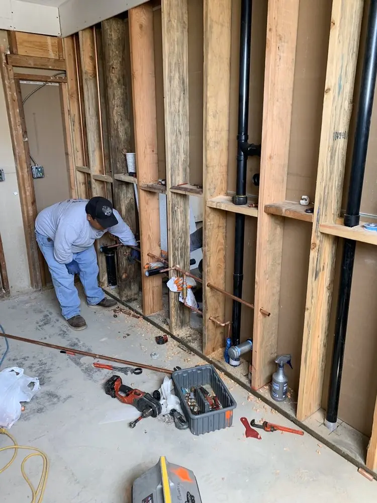 Commercial rough-in plumbing for Gas Line Repair in Moodus